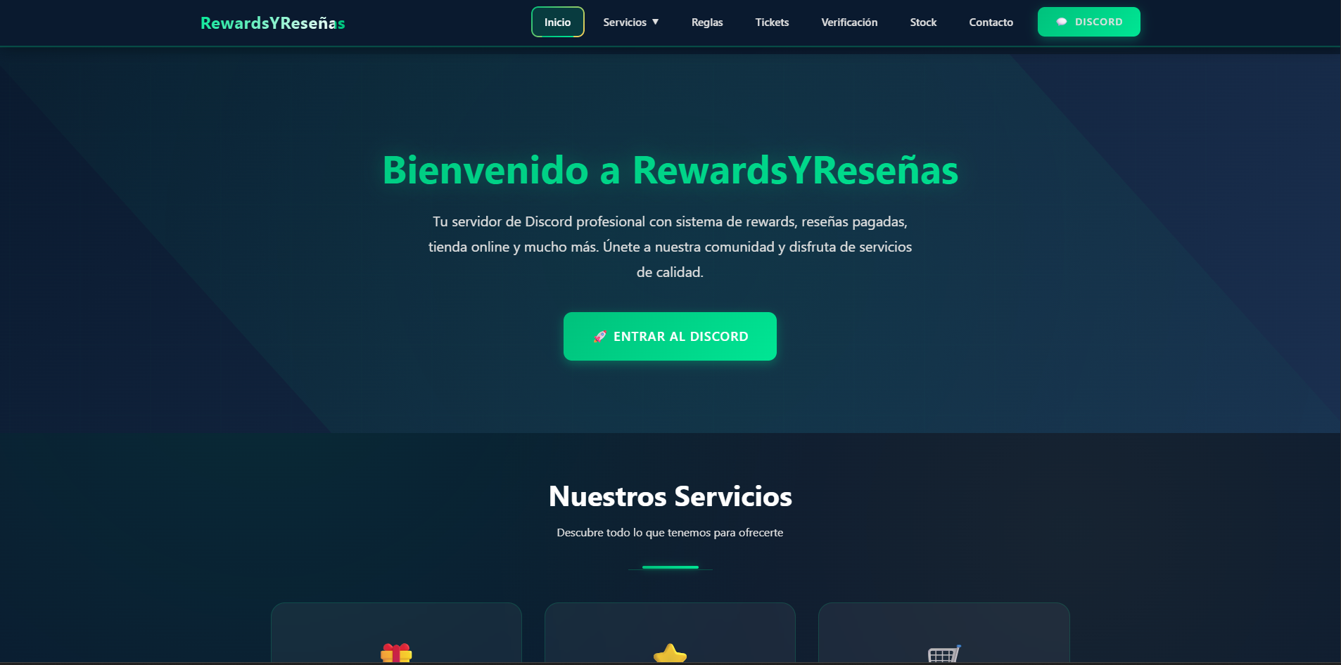 RewardsYReseñas — proyecto web para cliente